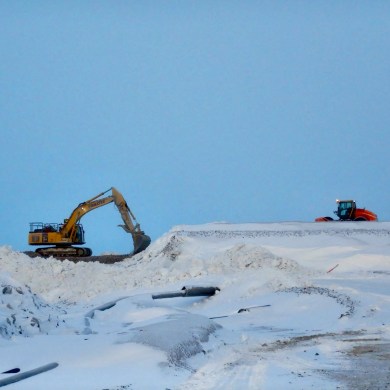 Heavy equipment at the Gahcho Kué mine is seen in a December 2023 NWT government inspector's photo.